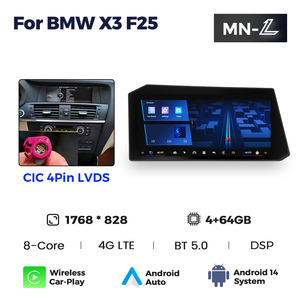 NaviFly עיצוב חדשני מסך 1768*828 בגודל 12.9 אינץ' עם <span class=keywords><strong>Car</strong></span>-play וניווט לרכב עבור BMW <span class=keywords><strong>X3</strong></span> F25, תומך במצלמת רוורס, TPMS ו-<span class=keywords><strong>DVR</strong></span> - Product Image 2