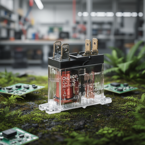 Relé electromagnético miniatura SPST Omron, bobina de 12 VCC, 10 A, conmutación de alta potencia, sellado, con placa de circuito impreso protectora - Product Image 2