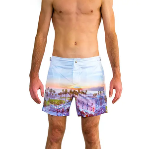 Marque privée OEM de luxe personnalisé Boardshorts Logo Board Shorts Fishing Street Surf Shorts Recycle Men Swim Shorts - Product Image 4