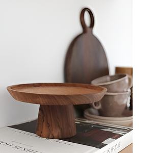 New Designer <b>Wooden</b> <b>Cake</b> <b>Stand</b> With Lid Golden Color <b>Wooden</b> Serving <b>Cake</b> <b>Stand</b> for Hotel Restaurant & Events - Product Image 1