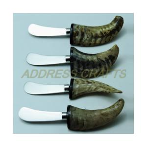 Silver Stainless Steel Blade Butter <b>knife</b> Set with Wood And Stainless Steel Handle Cheese Cutting Set Kitchenware New product - Product Image 3