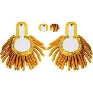 Charretera de hombro de lingotes de oro de alta calidad con tableros de hombro uniformes de servicio de borla de flecos - Product Image 4