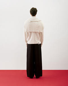 Suéter de Hombre para Invierno, Sólido, Transpirable, Casual, de Manga Larga, Tejido de Cable, 100% Algodón, con Bordado Técnico, Corte Regular, Estilo Informal - Product Image 4