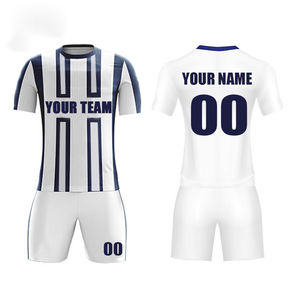 Venta al por mayor tamaño personalizado y logotipo y diseño transpirable poliéster ropa deportiva Club equipo completo Kits Original de alta calidad uniforme de fútbol - Product Image 6