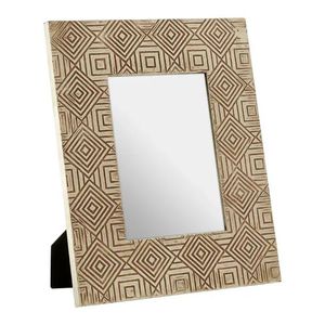 Cadre photo en métal The Metal Wave 12079, durable et léger, motif cuir, nickel antique, pour la décoration de la maison et du bureau - Cadeau de retour - Product Image 2