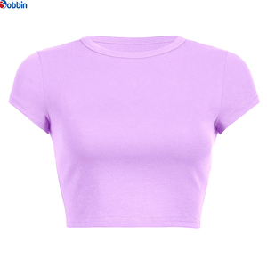 Camisetas Nuevas para Mujer, Camisetas Cortas Estampadas de Verano, Camisetas de Algodón Lisas con Gráficos, Camisetas Cortas de Manga Corta con Cuello Redondo para Mujer - Product Image 4