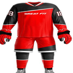 Uniforme de Hockey Personalizado de Bajo Precio con Número, 100% Poliéster, Impresión Personalizada, Uniforme de Hockey sobre Hielo Transpirable - Product Image 4