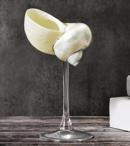 Vidrio en forma de concha marina Ideal para exhibir bebidas y estilo de mesa de lujo para el hogar - Product Image 2