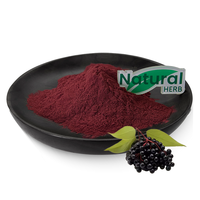 Échantillon Gratuit : Poudre de Jus de Fruit de Sureau Lyophilisé Naturel, Qualité Alimentaire, Extrait de Fruit, Super Aliment Biologique, Poudre de Sureau en Fût