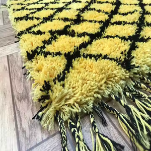 Vente en gros de tapis Jacquard sur mesure Tapis à poils longs super doux pour les fournitures de salon - Product Image 3