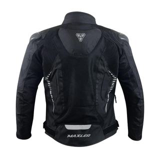 Chaqueta ligera de malla para motocicleta Adventure Jaket de verano para hombre con CE Armorr y paneles de alta visibilidad - Product Image 2