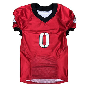 เสื้อซ้อมฟุตบอลอเมริกันแบบกำหนดเองเสื้อเจอร์ซี่ระบายอากาศได้ดีที่สุดพร้อมชื่อและจำนวนทีม - Product Image 1