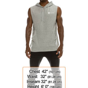 Sudadera con capucha sin mangas para hombre 2024 con patrón sólido, último diseño, técnica teñida lisa, Sudadera con cuello con capucha de invierno - Product Image 4