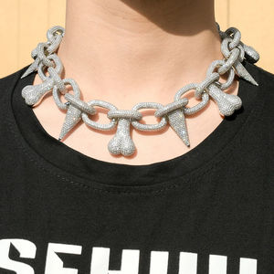 สร้อยคอฮิปฮอปชุบทอง 14K ประดับเพชรโมอิสซาไนต์ สไตล์แร็ปเปอร์แก๊งสเตอร์ ขายดี - Product Image 5