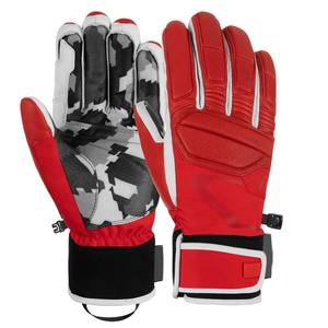 Fabricación directa de fábrica Guantes de esquí Piel de cabra duradera Acolchado de nudillos Cálido Impermeable Transpirable para uso en exteriores - Product Image 1