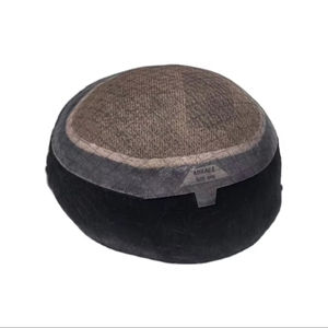 Perruque toupet Miraje Model Taz BD en cheveux humains Remy indiens avec une densité de 100%, vague profonde naturelle et vague corporelle, base en dentelle PU - Product Image 2