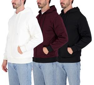 เสื้อแจ็คเก็ตฟลีซมีฮู้ดแบบซิปเต็มตัวสำหรับผู้ชาย พิมพ์ลายโลโก้ตามสั่ง ปี 2025 ผ้าฝ้ายคุณภาพสูง ไซส์ใหญ่ ระบายอากาศได้ดี ไม่หดตัว แห้งเร็ว เหมาะสำหรับฤดูหนาว - Product Image 4