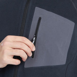 เสื้อฮู้ดมีซิปสีดำมีกระเป๋าสำหรับผู้ชายแจ็คเก็ตลำลองน้ำหนักเบาสำหรับกิจกรรมกลางแจ้งและสวมใส่ในชีวิตประจำวัน - Product Image 3