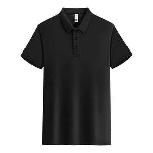 Venta al por mayor de alta calidad personalizado 210G de manga corta sólido en blanco liso de negocios personalizado bordado logotipo trabajo Polo de punto hombres Polo - Product Image 3