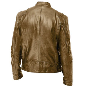 Latest Designed Custom <b>Men</b> Leather <b>Jacket</b> <b>Long</b> Sleeve Lightweight Breathable Leather <b>Jacket</b> For <b>Men</b> Available All Multiple Color - Product Image 4