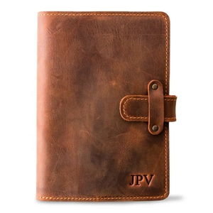 Carnet de notes personnalisé en cuir véritable de haute qualité pour hommes Cheval fou Carnet de notes en cuir véritable - Product Image 3