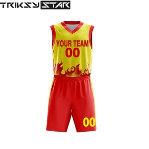Conjuntos de uniformes de baloncesto hechos a medida transpirable de secado rápido antibacteriano 100% poliéster de talla grande logotipo personalizado impreso ropa deportiva - Product Image 2