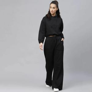 À la mode 2025 décontracté pull à capuche survêtements pour femmes Style solide hiver pantalons de survêtement survêtement survêtement avec Logo adultes - Product Image 1