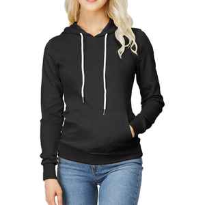 Sudaderas con Capucha Personalizadas con Logotipo, Antiarrugas, 100% Algodón, Manga Larga, para Gimnasio, Tallas Grandes, para Mujer - Product Image 2