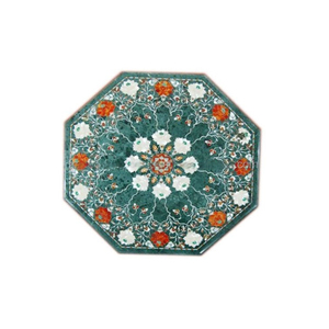 Pietra Dura Art Table basse avec dessus en marbre noir avec assemblage facile pour meubles de salon à la maison - Product Image 3