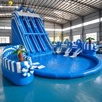 Parc aquatique gonflable profond, piscine de grande capacité pour l'extérieur, piscine de jardin pour adultes, PVC épaissi, écologique, 3 ans