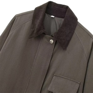 Chaqueta con cremallera de color sólido para hombre con bolsillo de manga larga, ropa informal con cuello, chaqueta para hombre, estilo Otoño Invierno, bolsillos con cremallera - Product Image 3