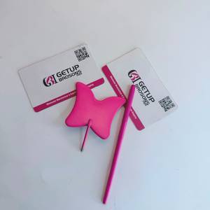 Wholesale GETUP BROSONS Pink Butterfly Shape Eyelash Mirror Precision Stainless Steel Tool Custom Logo Cardboard Packaging - Product Image 4