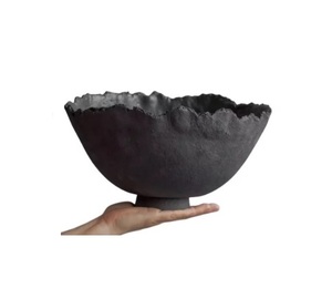 Bols de fruits et de dattes en aluminium poli, de conception moderne et écologique avec rangement en verre - Product Image 1