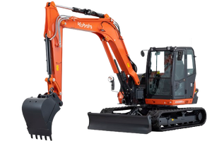 Miniexcavadora Kubota KX018-4 Naranja y Negra, Tipo Oruga, Equipo de Construcción - Product Image 5