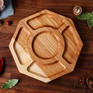 Plateau de service multi-compartiments en bois de haute qualité plateau en bois plateaux décoratifs pour la décoration intérieure dîner cuisine fabriqué au Vietnam - Product Image 4