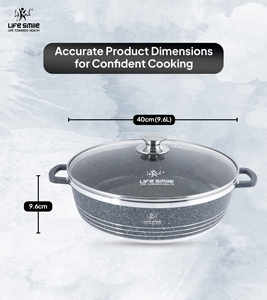 Casserole antiadhésive avec revêtement en granit multi-couches antiadhésif - Product Image 4