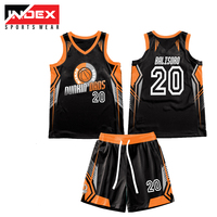 Traje de baloncesto de poliéster de secado rápido de alta calidad Conjunto de uniforme de baloncesto Premium personalizado con logotipos personalizados