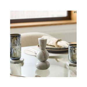 Photophore Bougeoir Et Votives Bougeoir En Marbre Vert Clair Attrayant Bougeoir En Marbre Conteneurs À Vendre - Product Image 2