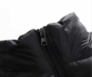 Chaqueta acolchada de invierno informal para hombre con cierre de cremallera Servicio OEM disponible Relleno de algodón impermeable de talla grande - Product Image 5