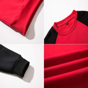 Sudadera con capucha y cuello redondo pesado de algodón de gran tamaño con cuello redondo, sudadera con bordado de logotipo personalizado, ropa de calle, sudadera de cuello redondo - Product Image 5