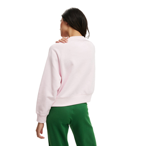 Sweat-shirt pour femme, décontracté, manches longues, poids lourd, 100% coton, avec logo sur le devant, design personnalisable - Product Image 4