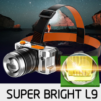 Puissant USB Zoom Phare Capteur De Mouvement Led Rechargeable Camping Étanche T6 Induction LED Phare