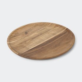 Assiette ronde en bois de hêtre Plateau de cuisine en bois Plat de service à fruits en bois Prix abordable - Product Image 2