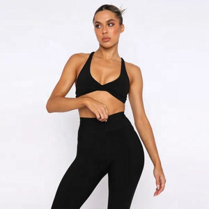 Sujetador deportivo para mujer con logotipo personalizado, precio de reventa de alta calidad, ropa deportiva para gimnasio, ropa deportiva ligera y transpirable de talla grande para mujer - Product Image 1