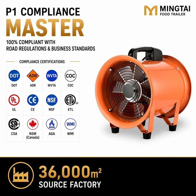 Portable Mobile High-Volume Fire Exhaust Axial Fan - Heavy Duty Jet Ventilator