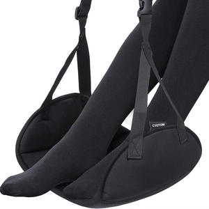 ที่พักเท้าบนเครื่องบินรุ่นปรับปรุงใหม่ สำหรับการเดินทางทางอากาศระยะไกล ที่พักขาและเท้า ปี 2025  ที่พักเท้าแบบเปลญวนที่สะดวกสบาย อุปกรณ์จำเป็นสำหรับการเดินทางบนเครื่องบิน - Product Image 1