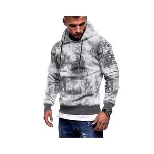 Sweat à Capuche d'Entraînement pour Hommes Respirant Léger Gym Athlétique Thermique Sweat Mode Pull à Capuche Distressed avec Poche - Product Image 1