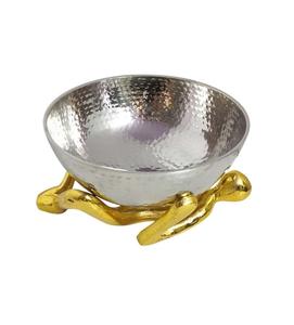 Cuencos decorativos de Metal de mesa hechos a mano de lujo moderno para servir comida en el hogar, cuenco pulido brillante, utensilios de cocina. - Product Image 6