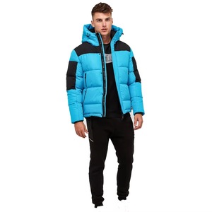 Pakistan Manufacturer Supply New Design Simple Blank Solid Color Custom Waterproof Winter Puffer <b>Jacket</b> for <b>Men</b> - Product Image 2