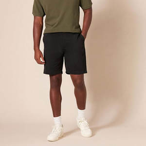 กางเกงกีฬาขาสั้นสำหรับผู้ชายผ้าฝ้าย100% เอวยางยืดแบบปรับแต่งได้ผ้าใยสังเคราะห์สำหรับยิมแฟชั่น - Product Image 5